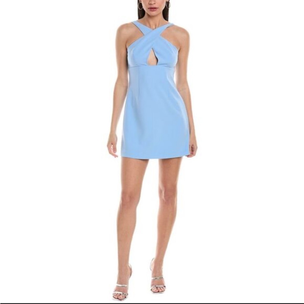 🔴French Connection Light Blue Backless Dress